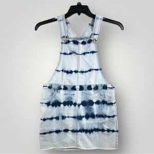 Children's Place Girl's Tie Dye Jean Skirt Skirtall Overalls Size 12!